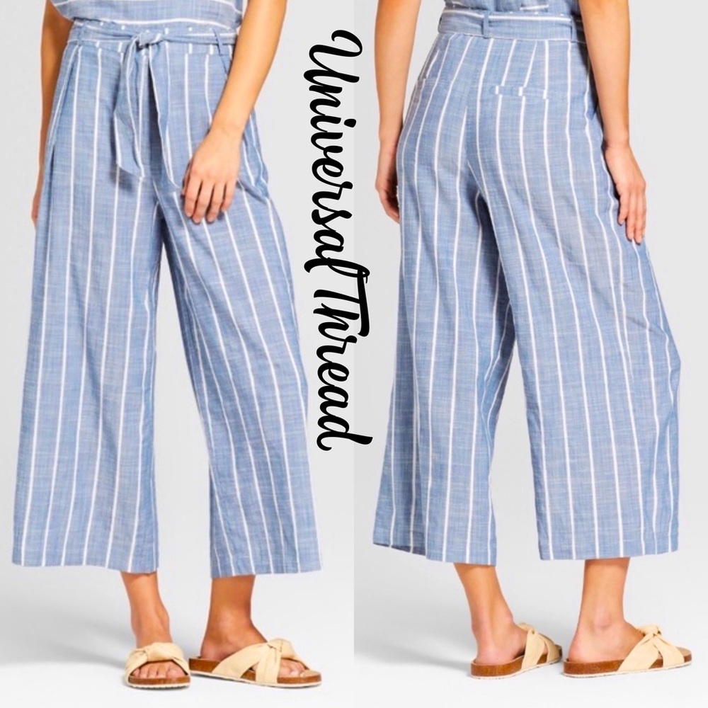 Universal Thread Striped Chambray Pants